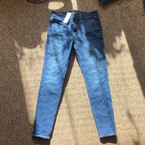 American Eagle Outfitters Women's Skinny Jeans - Dark Blue